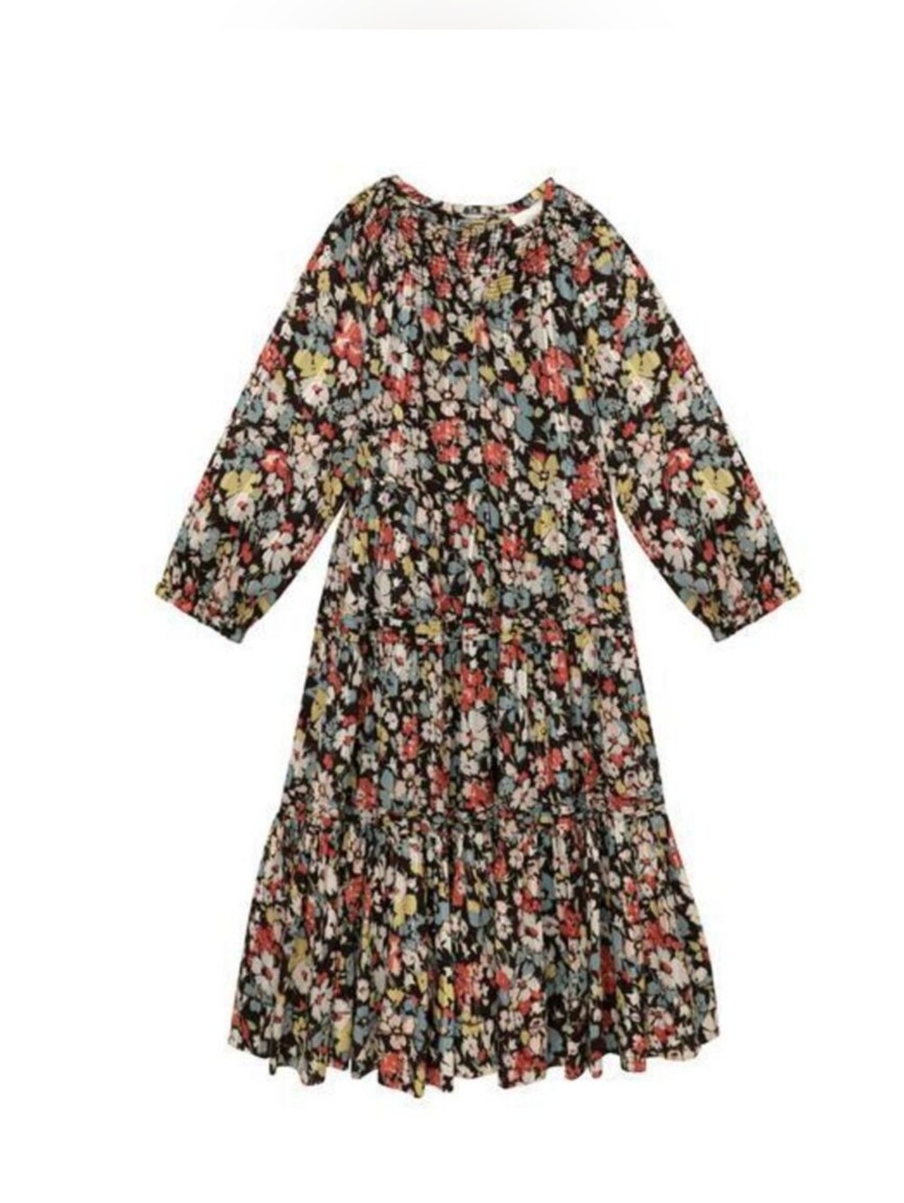 The Great. The Pasture Midi Dress Meadow Floral Size 3 Cottagecore - Picture 3 of 9